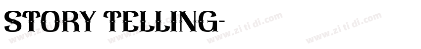 Story Telling字体转换